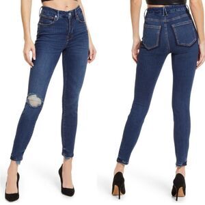 Good American Good Legs Shadow Pocket High Waist Skinny Jeans In Blue831